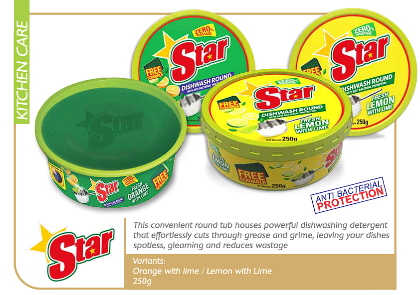 Star Dishwashing Detergent Round